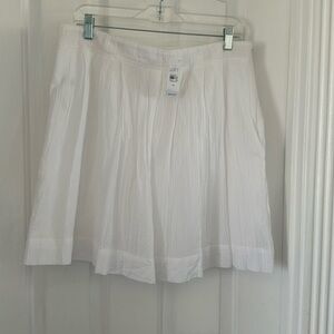 NWT Ann Taylor Loft White Midi Skirt SZ 10